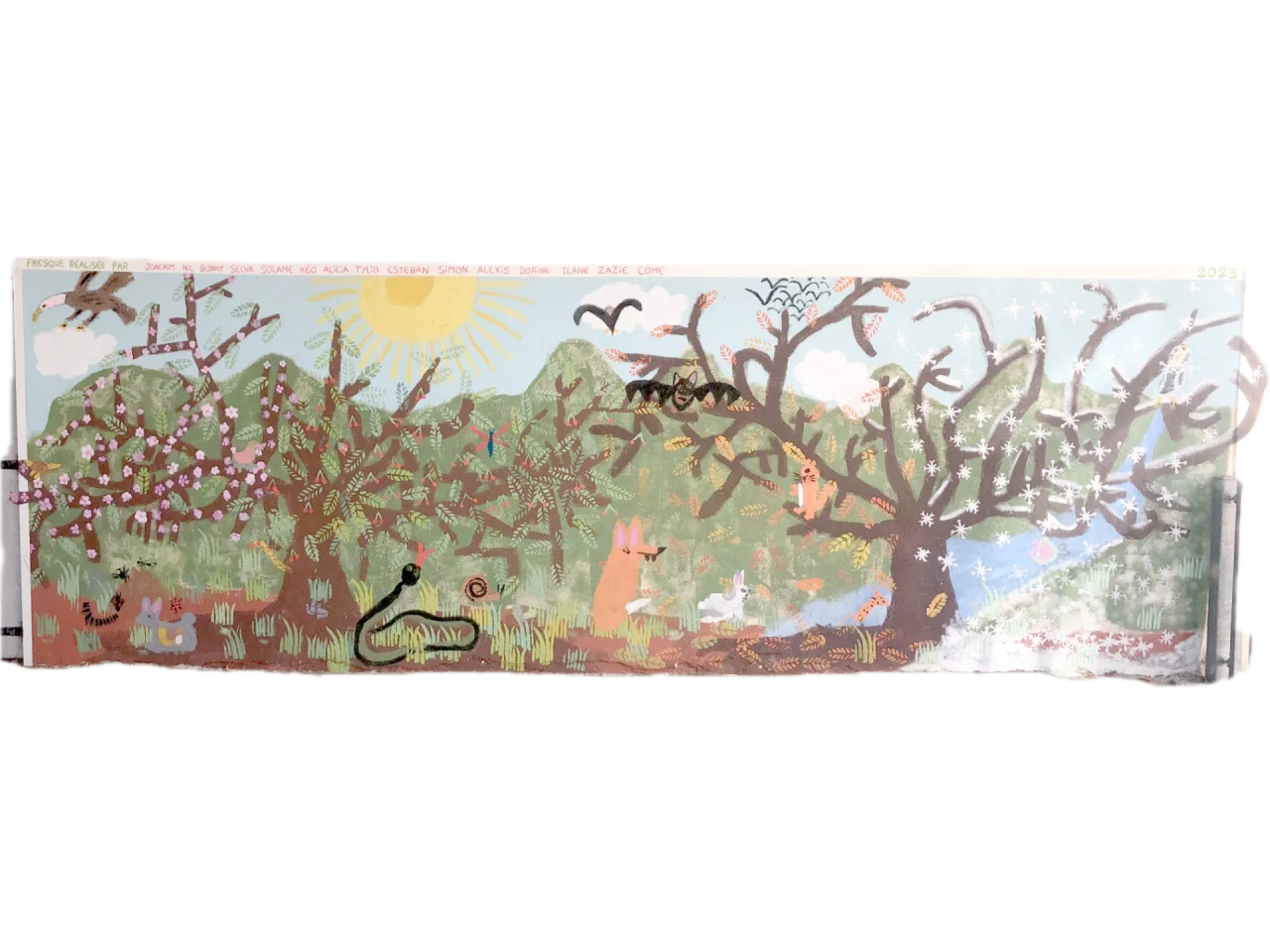 fresque école